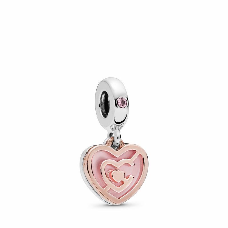 Pandora Rose™ Path To Love Charm - Pandora Rose/Sterling Silver/Enamel/Crystal - Canada | MA5451LQ